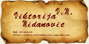 Viktorija Midanović vizit kartica